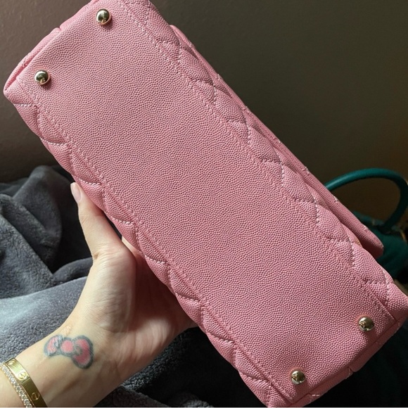 (SOLD) CHANEL COCO TOP HANDLE ROSE GHW - Picture 4 of 8